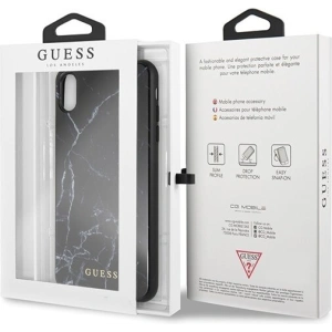 Hurtownia GSM - Case Guess GUHCI65HYMABK Apple iPhone XS Max schwarz/marmor - GUE077BLK - {ean13} - Hurt