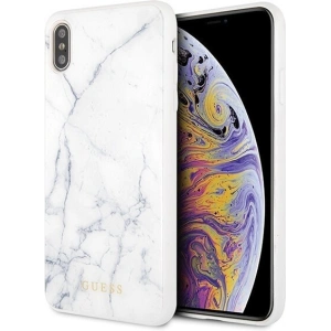 Hurtownia GSM - Case Guess GUHCI65HYMAWH Apple iPhone XS Max weiß/marmoriert - GUE078WHT - {ean13} - Hurt