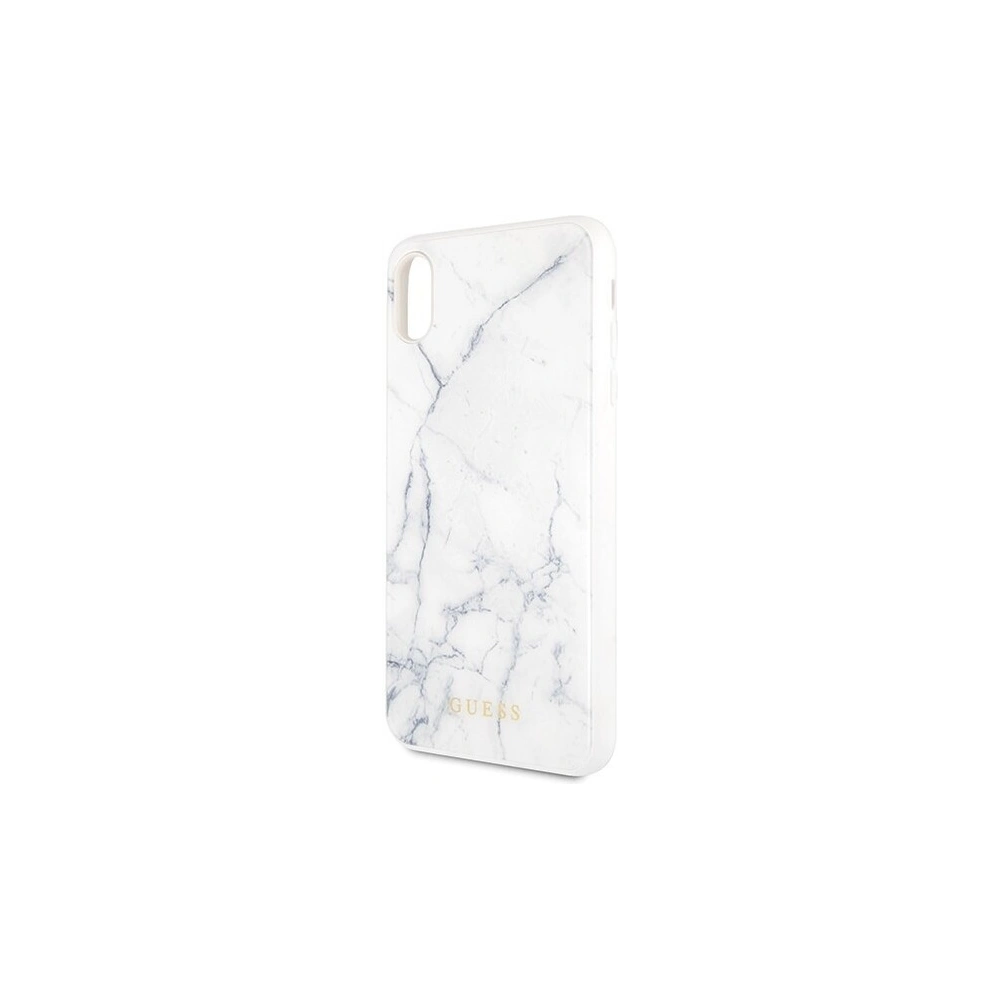 Hurtownia GSM - Etui Guess GUHCI65HYMAWH Apple iPhone XS Max bílý/mramorová bílá - GUE078WHT - {ean13} - Hurt
