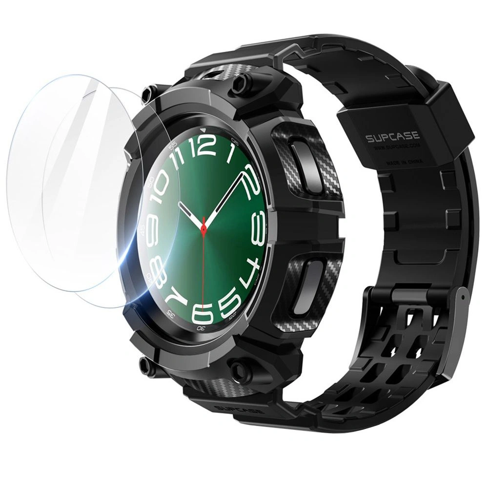 Hurtownia GSM - Etui Supcase Unicorn Beetle Pro + 2x edzett üveg Samsung Galaxy Watch 6 Classic 47mm Fekete - SPC404 - {ean13} - Hurt