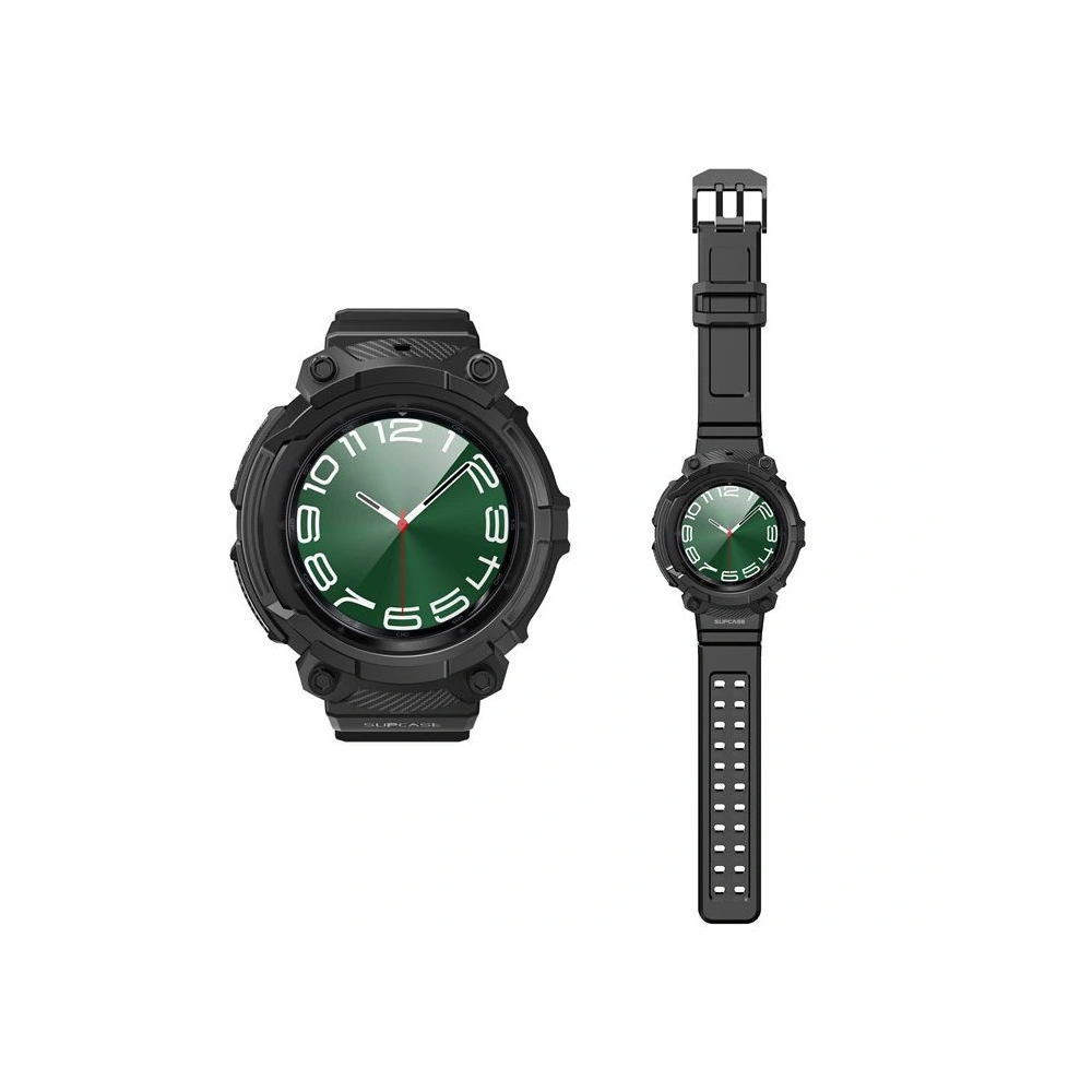 Hurtownia GSM - Etui Supcase Unicorn Beetle Pro + 2x edzett üveg Samsung Galaxy Watch 6 Classic 47mm Fekete - SPC404 - {ean13} - Hurt