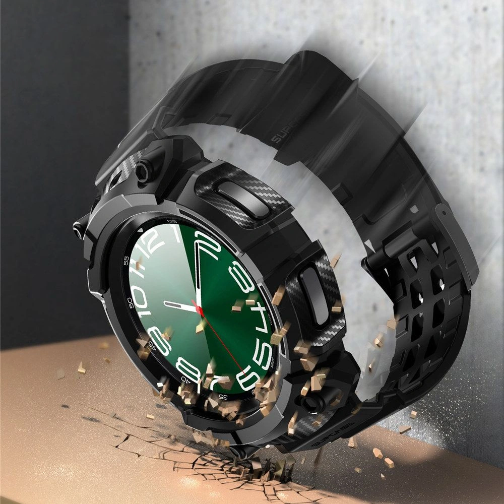 Hurtownia GSM - Etui Supcase Unicorn Beetle Pro + 2x edzett üveg Samsung Galaxy Watch 6 Classic 47mm Fekete - SPC404 - {ean13} - Hurt