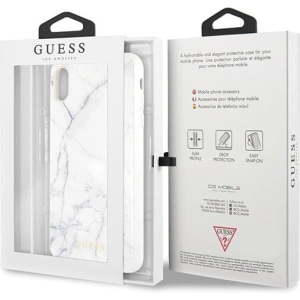 Hurtownia GSM - Case Guess GUHCI65HYMAWH Apple iPhone XS Max weiß/marmoriert - GUE078WHT - {ean13} - Hurt