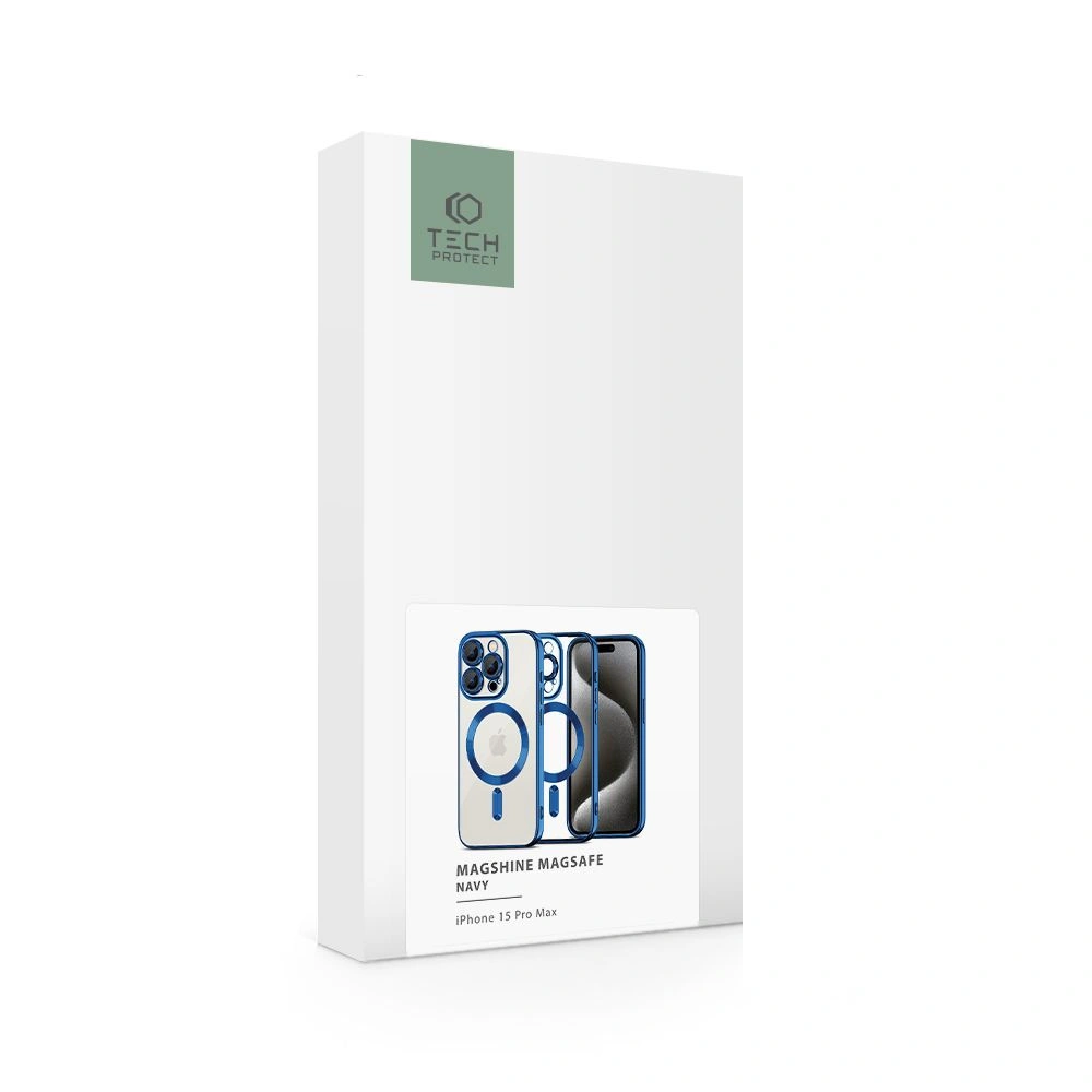 Wholesale Tech-Protect MagShine MagSafe Apple iPhone 15 Pro Max Navy - THP2386 - {ean13} - Hurt