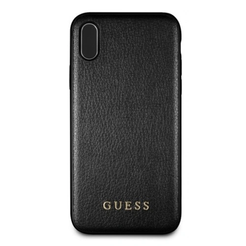 Etui Guess GUHCI65IGLBK Apple iPhone XS Max black/czarny hard case Iridescent
