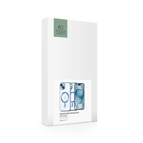 Etui Tech-Protect MagShine MagSafe Apple iPhone 15 Sky Blue