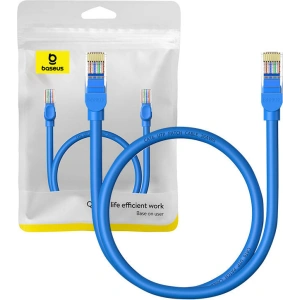 Hurtownia GSM - Cablul de rețea Baseus Ethernet RJ45 Cat.6 1000Mbps 0,5m (albastru) - BSU4711 - {ean13} - Hurt