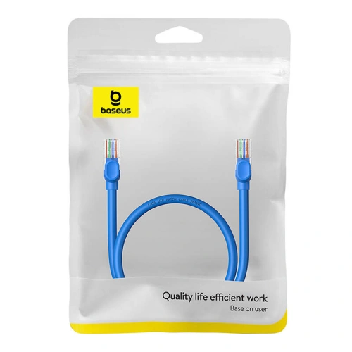 Kabel sieciowy Baseus Ethernet RJ45 Cat.6 1000Mbps 0,5m (niebieski)