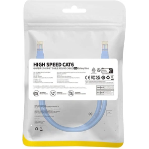 Hurtownia GSM - Hálózati kábel Baseus Ethernet RJ45 Cat.6 1000Mbps 0,5m (kék) - BSU4711 - {ean13} - Hurt