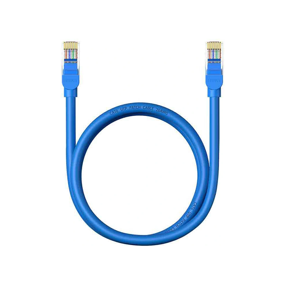 Hurtownia GSM - Hálózati kábel Baseus Ethernet RJ45 Cat.6 1000Mbps 1m (kék) - BSU4712 - {ean13} - Hurt