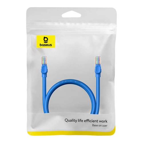 Kabel sieciowy Baseus Ethernet RJ45 Cat.6 1000Mbps 1m (niebieski)
