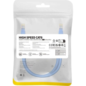 Kabel sieciowy Baseus Ethernet RJ45 Cat.6 1000Mbps 1m (niebieski)