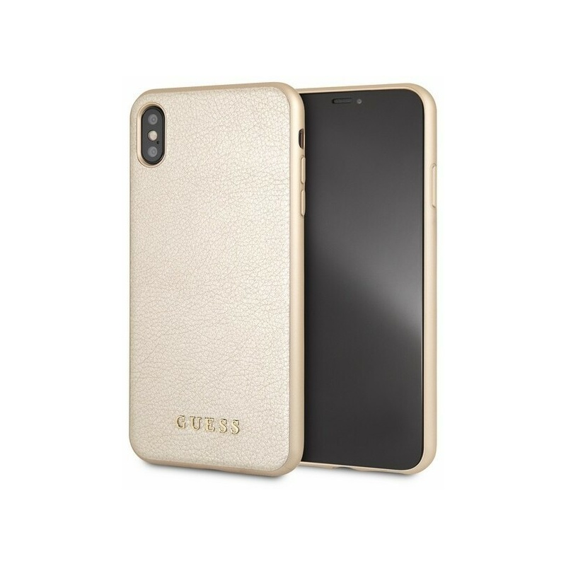 Guess Distributor - 3700740437520 - GUE080GLD - Guess GUHCI65IGLGO iPhone Xs Max gold hard case Iridescent - B2B homescreen