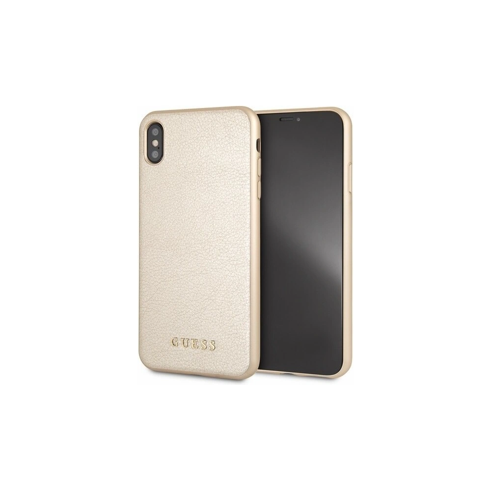 Wholesale Guess GUHCI65IGLGO iPhone Xs Max gold hard case Iridescent - GUE080GLD - {ean13} - Hurt