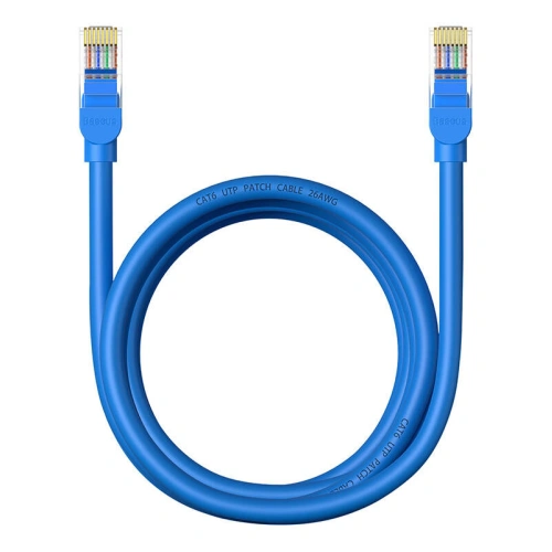 Kabel sieciowy Baseus Ethernet RJ45 Cat.6 1000Mbps 2m (niebieski)