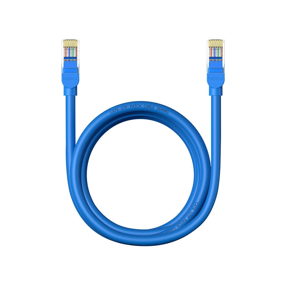 Hurtownia GSM - Cablul de rețea Baseus Ethernet RJ45 Cat.6 1000Mbps 2m (albastru) - BSU4713 - {ean13} - Hurt