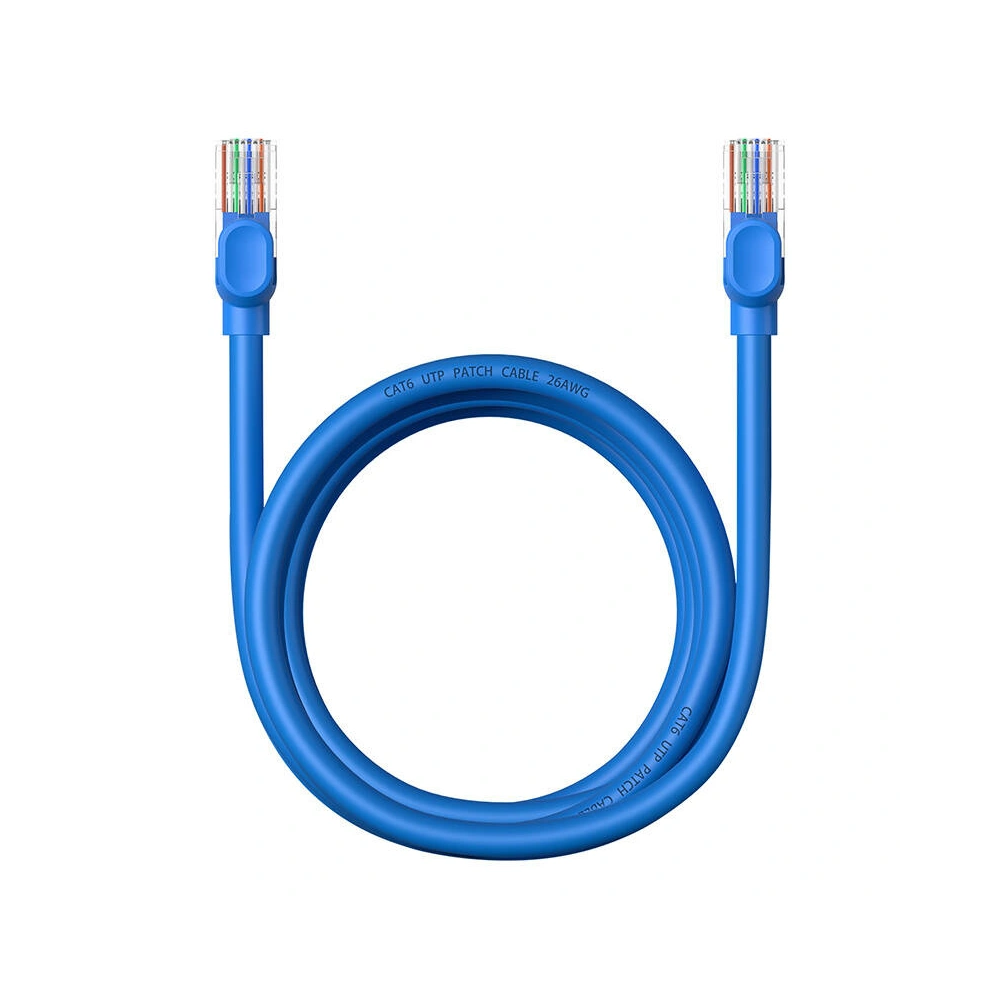 Hurtownia GSM - Cablul de rețea Baseus Ethernet RJ45 Cat.6 1000Mbps 2m (albastru) - BSU4713 - {ean13} - Hurt