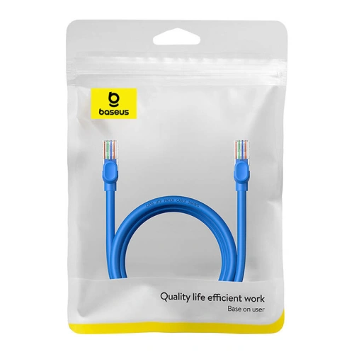 Kabel sieciowy Baseus Ethernet RJ45 Cat.6 1000Mbps 2m (niebieski)