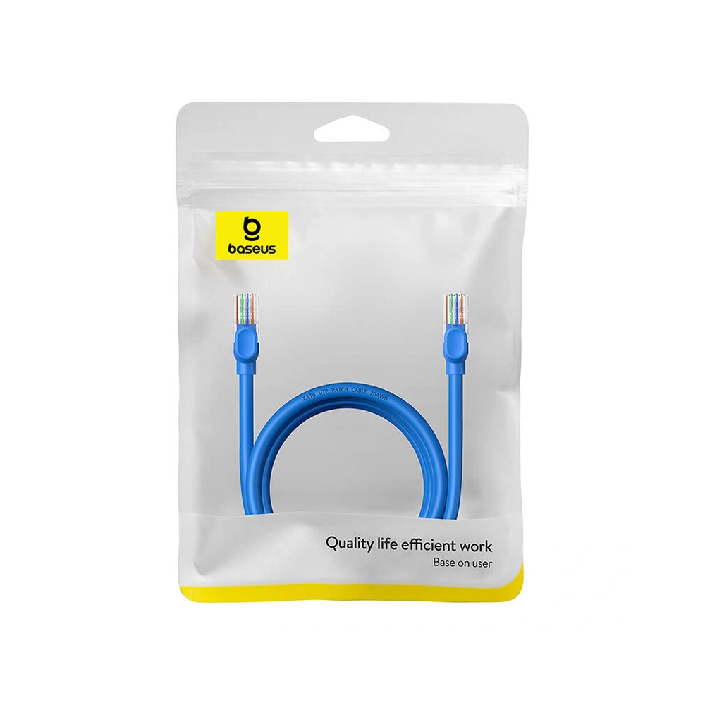 Hurtownia GSM - Cablul de rețea Baseus Ethernet RJ45 Cat.6 1000Mbps 2m (albastru) - BSU4713 - {ean13} - Hurt