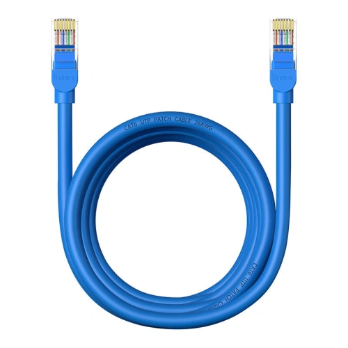 Kabel sieciowy Baseus Ethernet RJ45 Cat.6 1000Mbps 3m (niebieski)