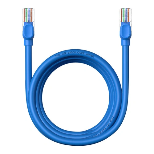 Kabel sieciowy Baseus Ethernet RJ45 Cat.6 1000Mbps 3m (niebieski)