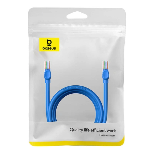 Kabel sieciowy Baseus Ethernet RJ45 Cat.6 1000Mbps 3m (niebieski)