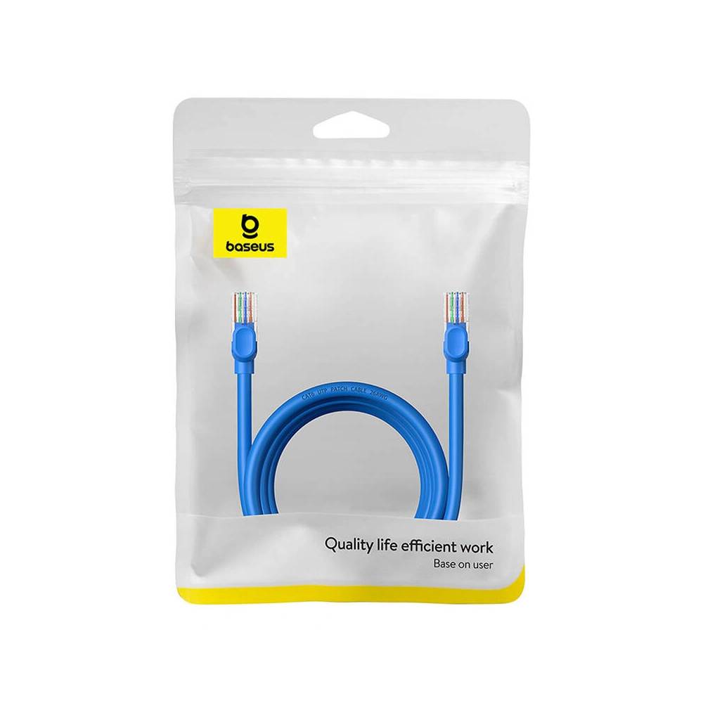 Hurtownia GSM - Cablul de rețea Baseus Ethernet RJ45 Cat.6 1000Mbps 3m (albastru) - BSU4714 - {ean13} - Hurt
