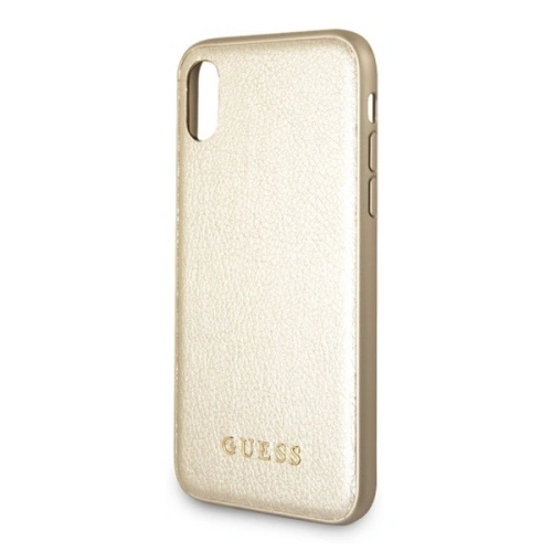 Etui Guess GUHCI65IGLGO Apple iPhone XS Max gold/złoty hard case Iridescent