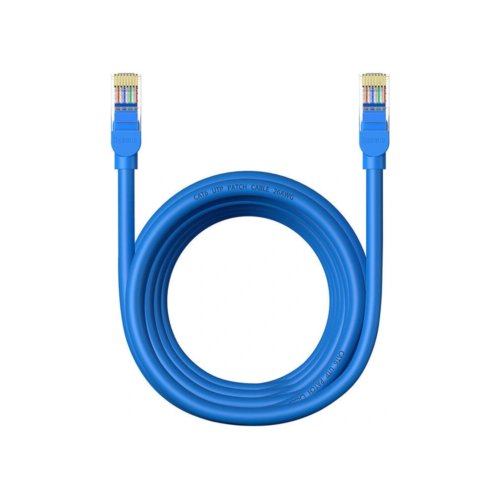 Hurtownia GSM - Cablul de rețea Baseus Ethernet RJ45 Cat.6 1000Mbps 5m (albastru) - BSU4715 - {ean13} - Hurt