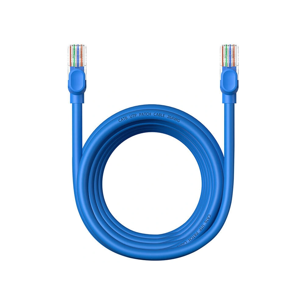 Hurtownia GSM - Cablul de rețea Baseus Ethernet RJ45 Cat.6 1000Mbps 5m (albastru) - BSU4715 - {ean13} - Hurt