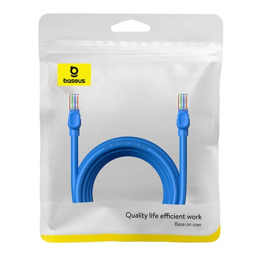 Kabel sieciowy Baseus Ethernet RJ45 Cat.6 1000Mbps 5m (niebieski)