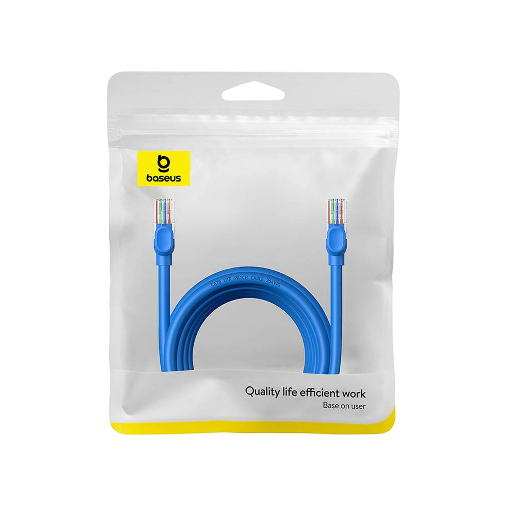 Hurtownia GSM - Netzwerkkabel Baseus Ethernet RJ45 Cat.6 1000Mbps 5m (blau) - BSU4715 - {ean13} - Hurt