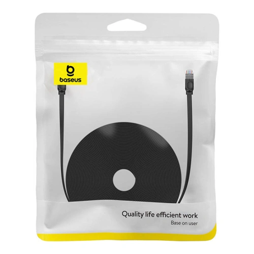 Kabel sieciowy Baseus Ethernet RJ45 Cat.6 1000Mbps 30m (czarny)