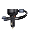 Hurtownia GSM - Autonabíječka Baseus Enjoyment USB-A s kabelem USB-C / Lightning 60 W (černá) - BSU4718 - {ean13} - Hurt