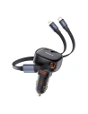 Hurtownia GSM - Autonabíječka Baseus Enjoyment USB-A s kabelem USB-C / Lightning 60 W (černá) - BSU4718 - {ean13} - Hurt
