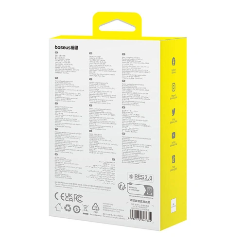 Ładowarka samochodowa Baseus Enjoyment USB-A z kablem USB-C / Lightning 60 W (czarna)