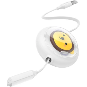Hurtownia GSM - Kábel 3w1 Baseus USB-A / USB-C, USB-A, Lightning 3,5A 1.1m (fehér) - BSU4719 - {ean13} - Hurt