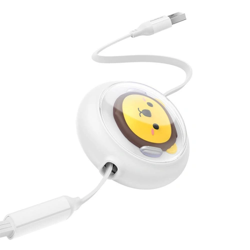 Kabel 3w1 Baseus USB-A / USB-C, USB-A, Lightning 3,5A 1.1m (biały)