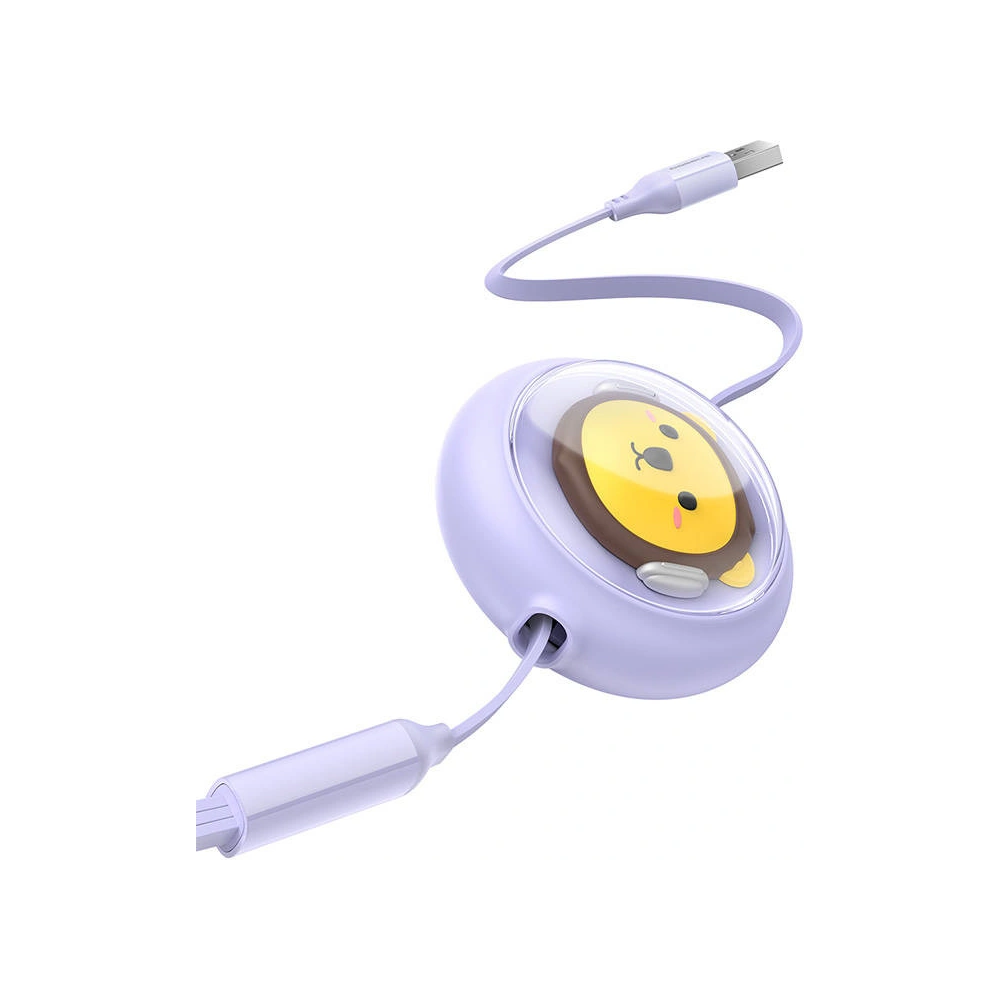 Hurtownia GSM - Kabel 3w1 Baseus USB-A / USB-C, USB-A, Lightning 3,5A 1.1m (violet) - BSU4720 - {ean13} - Hurt