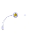 Wholesale Baseus USB-A / USB-C, USB-A, Lightning 3.5A 3-in-1 cable 1.1m (purple) - BSU4720 - {ean13} - Hurt