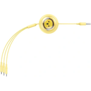 Hurtownia GSM - Kábel 3w1 Baseus USB-A / USB-C, USB-A, Lightning 3,5A 1.1m (sárga) - BSU4721 - {ean13} - Hurt
