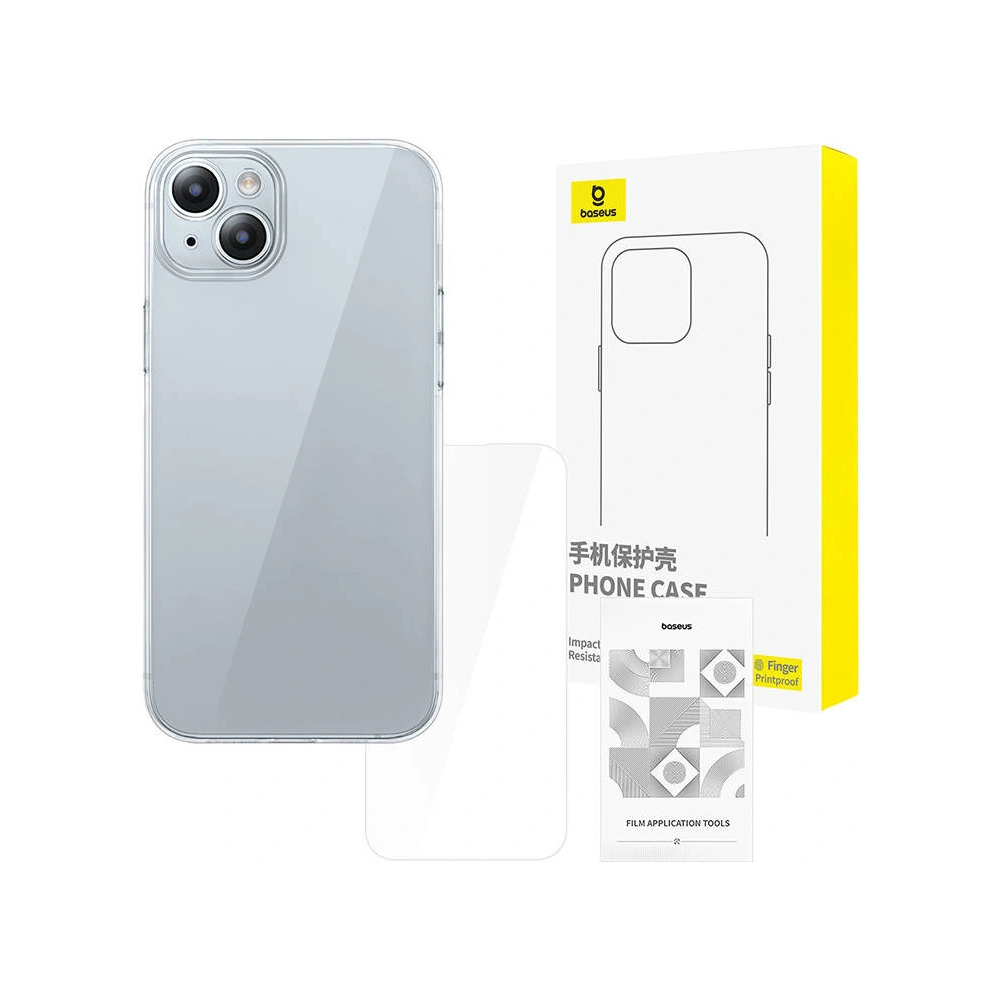 Baseus case + tempered glass Apple iPhone 15
