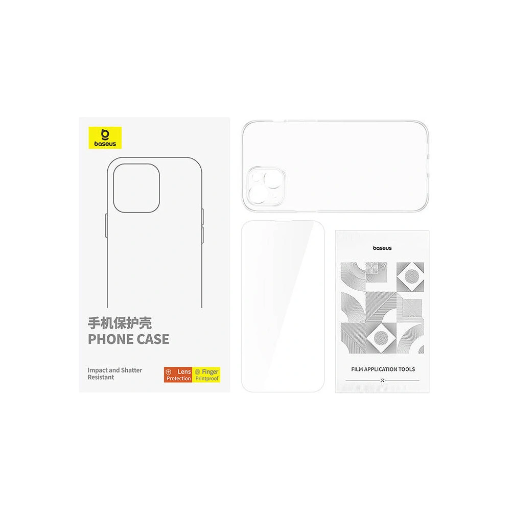 Etui + tvrzené sklo Baseus Apple iPhone 15