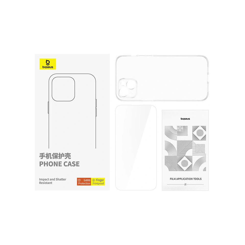 Wholesale Baseus case + tempered glass Apple iPhone 15 Plus / 14 Plus - BSU4723 - {ean13} - Hurt