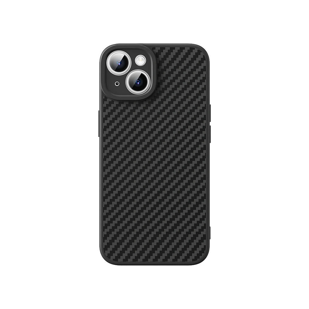 Case Baseus synthetische Faser + gehärtetes Glas Apple iPhone 15