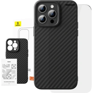 Hurtownia GSM - Case Baseus synthetische Faser + gehärtetes Glas Apple iPhone 15 Pro - BSU4730 - {ean13} - Hurt
