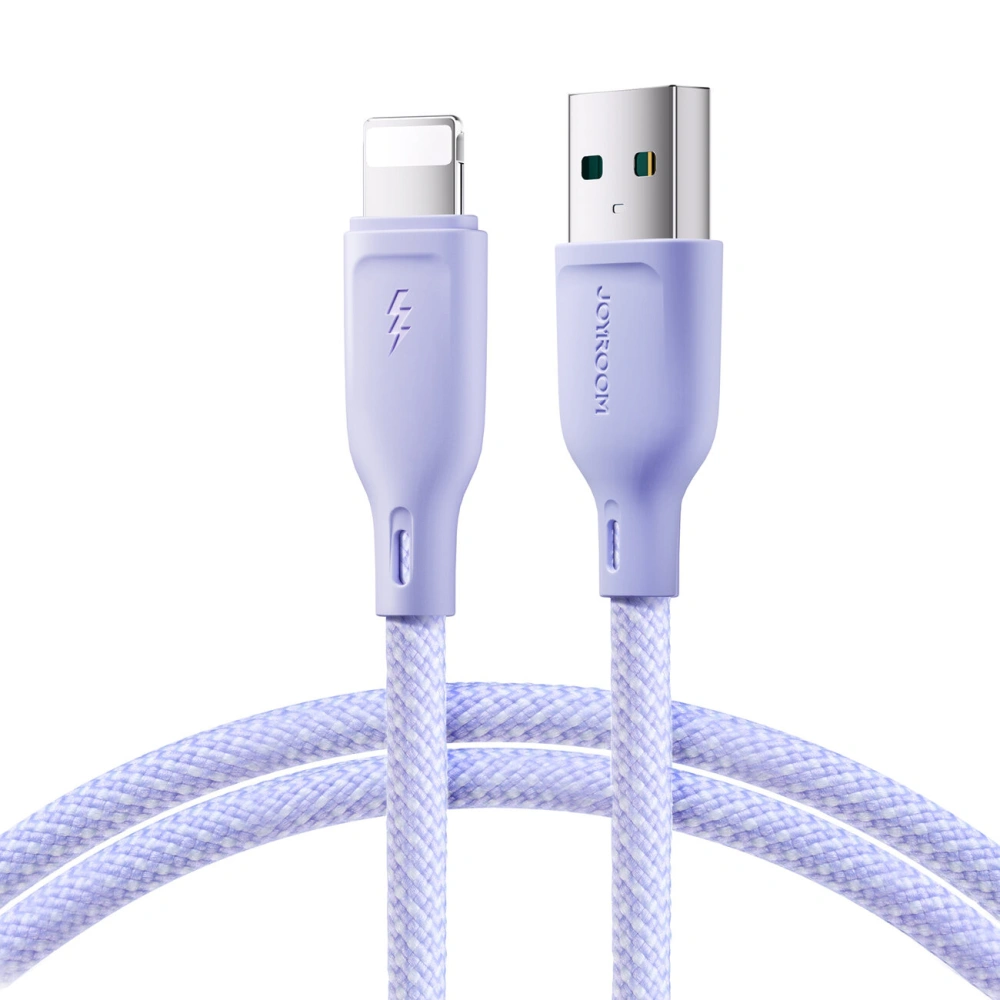 Hurtownia GSM - Kábel Joyroom Multi-Color Series SA34-AL3 USB-A / Lightning 3A 1m lila - JYR788 - {ean13} - Hurt