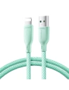 Kábel Joyroom Multi-Color Series SA34-AL3 USB-A / Lightning 3A 1m zöld