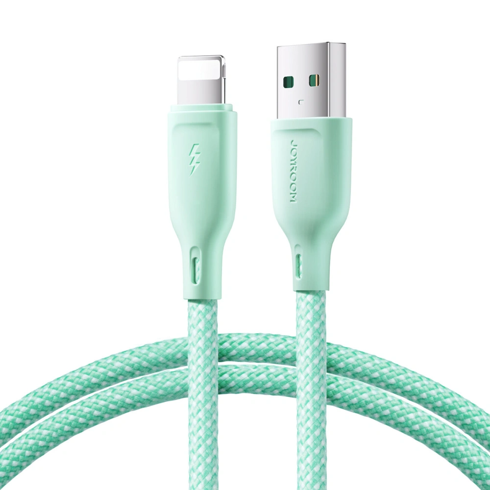 Hurtownia GSM - Cablul Joyroom Multi-Color Series SA34-AL3 USB-A / Lightning 3A 1m verde - JYR789 - {ean13} - Hurt
