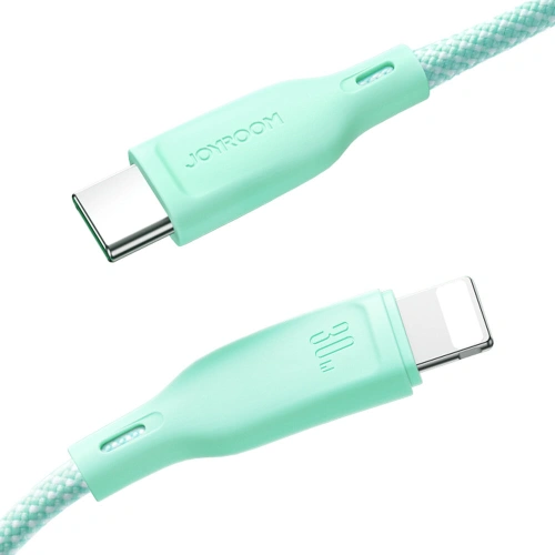 Kabel Joyroom Multi-Color Series SA34-AL3 USB-A / Lightning 3A 1m zielony